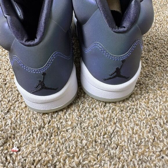 Air Jordan 5 Retro SE Iridescent Blue Black White Men\'s Shoes